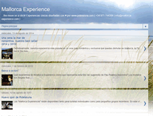 Tablet Screenshot of mallorcaexperiencecast.blogspot.com