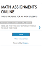 Mobile Screenshot of math.blogspot.com