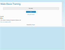 Tablet Screenshot of male-slave-training.blogspot.com