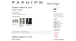 Desktop Screenshot of fashionwithabudget.blogspot.com