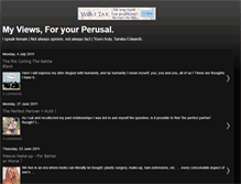 Tablet Screenshot of myviewsyourperusal.blogspot.com