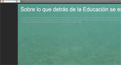 Desktop Screenshot of detrasdelaeducacion.blogspot.com