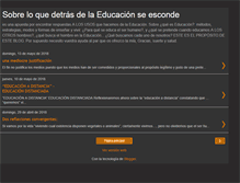 Tablet Screenshot of detrasdelaeducacion.blogspot.com