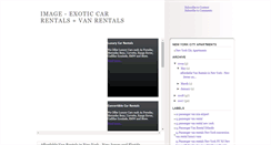 Desktop Screenshot of exoticcarrentals.blogspot.com