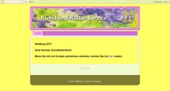 Desktop Screenshot of kunst-und-kultur-service.blogspot.com