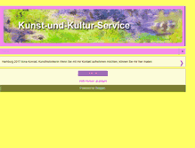 Tablet Screenshot of kunst-und-kultur-service.blogspot.com