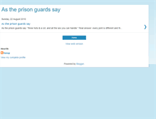 Tablet Screenshot of life-in-a-prison.blogspot.com