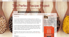 Desktop Screenshot of perfectrecipeproject.blogspot.com