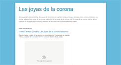 Desktop Screenshot of lomanajoyasdelacorona.blogspot.com