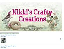 Tablet Screenshot of nikkiscraftycreations.blogspot.com