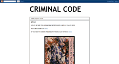 Desktop Screenshot of criminal-code.blogspot.com