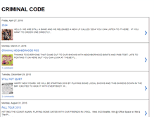 Tablet Screenshot of criminal-code.blogspot.com