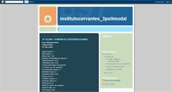 Desktop Screenshot of institutocervantes3polimodal.blogspot.com