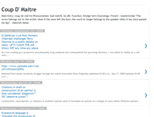 Tablet Screenshot of coupdmaitre.blogspot.com