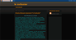 Desktop Screenshot of lecorbusierr.blogspot.com