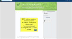 Desktop Screenshot of estamoshartosdetelefonica.blogspot.com