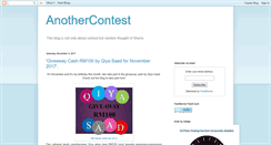 Desktop Screenshot of anothercontest.blogspot.com