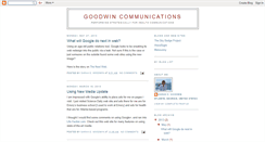 Desktop Screenshot of goodwincommunications.blogspot.com