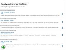 Tablet Screenshot of goodwincommunications.blogspot.com
