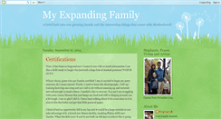 Desktop Screenshot of myexpandingfamily.blogspot.com