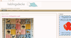 Desktop Screenshot of lieblingsdecke.blogspot.com