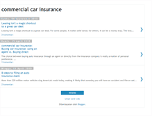 Tablet Screenshot of commercial-carinsurance.blogspot.com