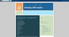 Desktop Screenshot of amazingchilirecipes.blogspot.com