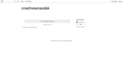 Desktop Screenshot of creativeamandak.blogspot.com