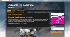 Desktop Screenshot of kismama-babaruha.blogspot.com