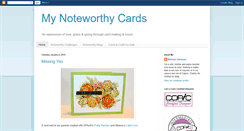 Desktop Screenshot of mynoteworthycards.blogspot.com