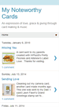 Mobile Screenshot of mynoteworthycards.blogspot.com
