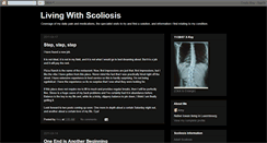 Desktop Screenshot of lifewithscoliosis.blogspot.com