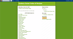 Desktop Screenshot of cookerycornerindex.blogspot.com