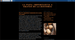 Desktop Screenshot of lapapaimportanciaatravesdelahistoria.blogspot.com