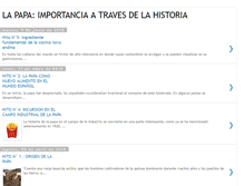 Tablet Screenshot of lapapaimportanciaatravesdelahistoria.blogspot.com