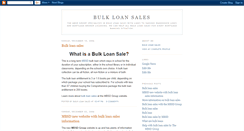 Desktop Screenshot of bulkloansales.blogspot.com