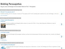 Tablet Screenshot of bioblogparauapebas.blogspot.com