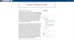 Desktop Screenshot of elliesmediawork-ellie.blogspot.com