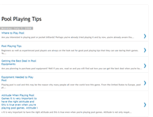 Tablet Screenshot of pool-playing-tips.blogspot.com
