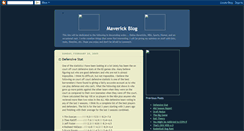 Desktop Screenshot of maverickblog.blogspot.com