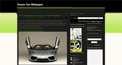 Desktop Screenshot of dream-car-wallpaper.blogspot.com