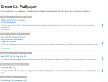 Tablet Screenshot of dream-car-wallpaper.blogspot.com