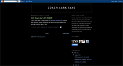 Desktop Screenshot of coachlark.blogspot.com