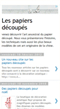 Mobile Screenshot of papier-decoupe.blogspot.com