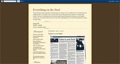 Desktop Screenshot of deafarticles.blogspot.com