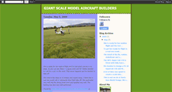 Desktop Screenshot of giantscalemodelaircraftbuilders.blogspot.com