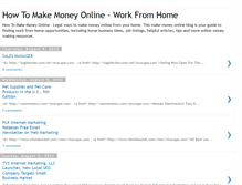 Tablet Screenshot of make-money-online-and-from-home.blogspot.com