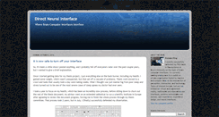 Desktop Screenshot of directneuralinterface.blogspot.com