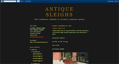 Desktop Screenshot of antiquesleighs.blogspot.com