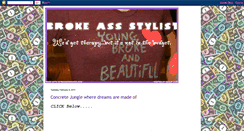 Desktop Screenshot of brokeassstylist.blogspot.com